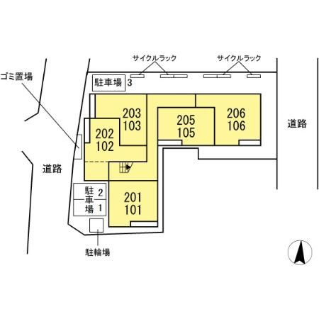 フレシール光が丘の区画図