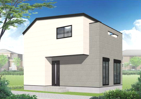 福岡市西区野方５丁目の新築一戸建の外観パース|【外観パース】