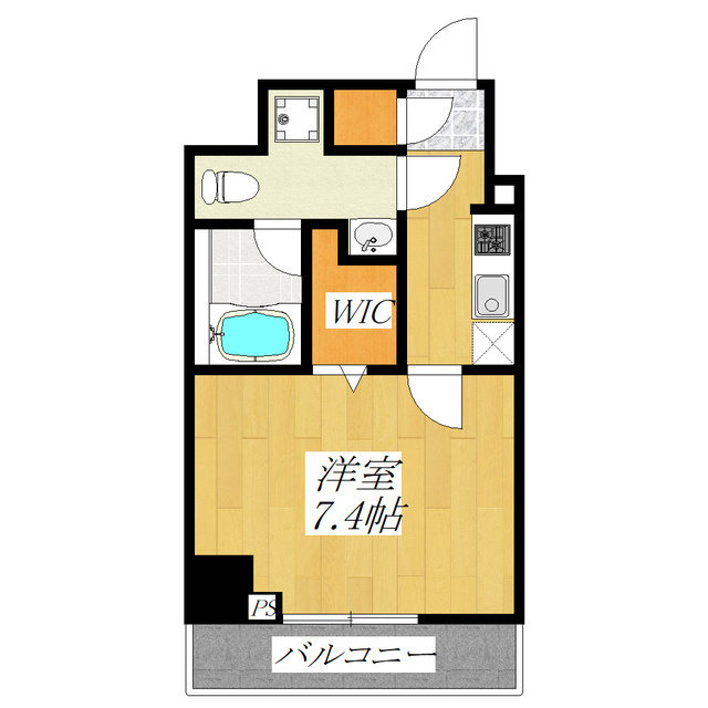 ＳＰコート尾久ノースの間取り|充実設備の１Ｋ☆