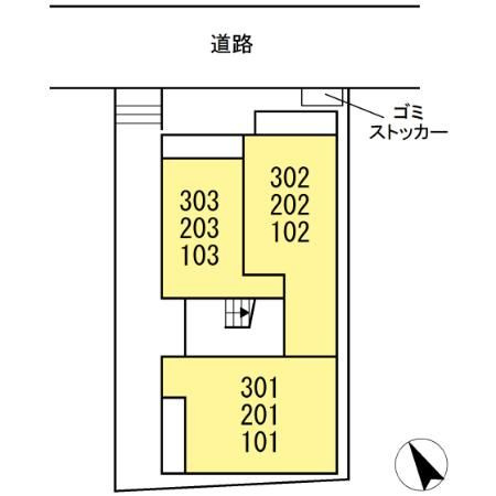 アンジュール練馬の区画図