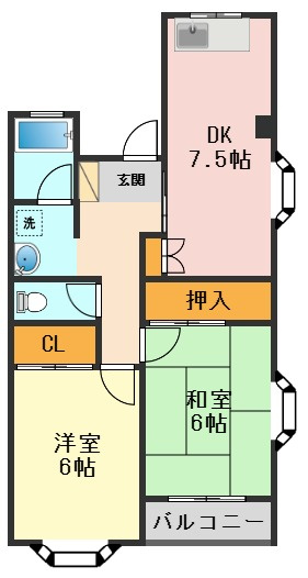 アメニティ芦田Ⅱの間取り