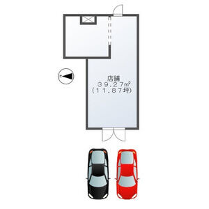 エテルナ黒川【　1階路面店　】の間取り