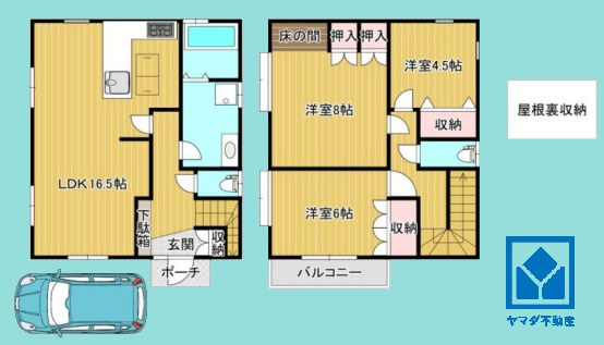 尼崎市上ノ島町１丁目の間取り