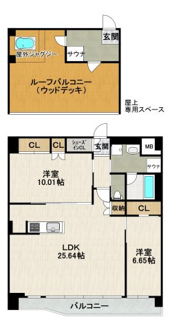 プレジオ宝塚ASIANの間取り