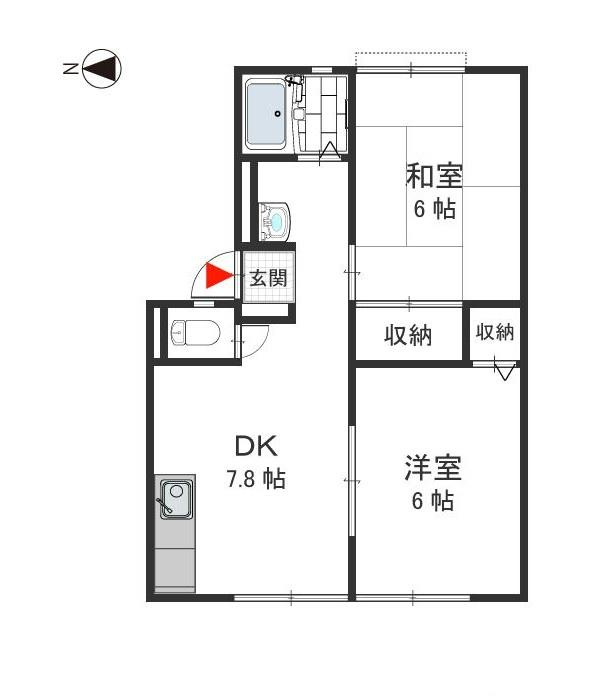 クリーンハイツ　Ａの間取り