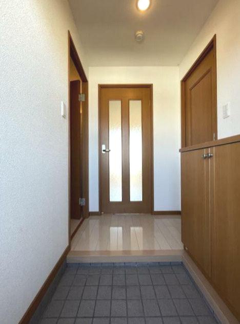 熊本市南区近見１丁目の賃貸マンションの玄関