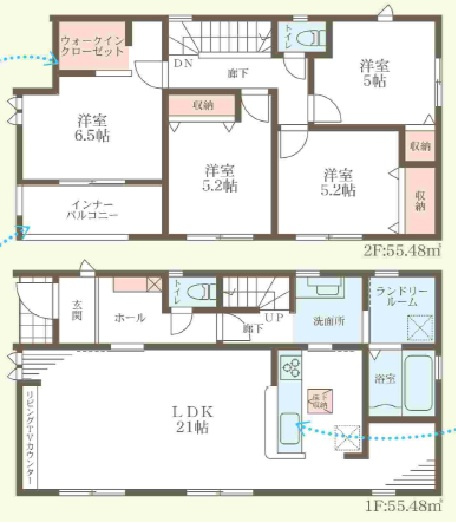 ●29(土)30(日)現地説明会！　天理市田部町　第５期　限定1邸の間取り