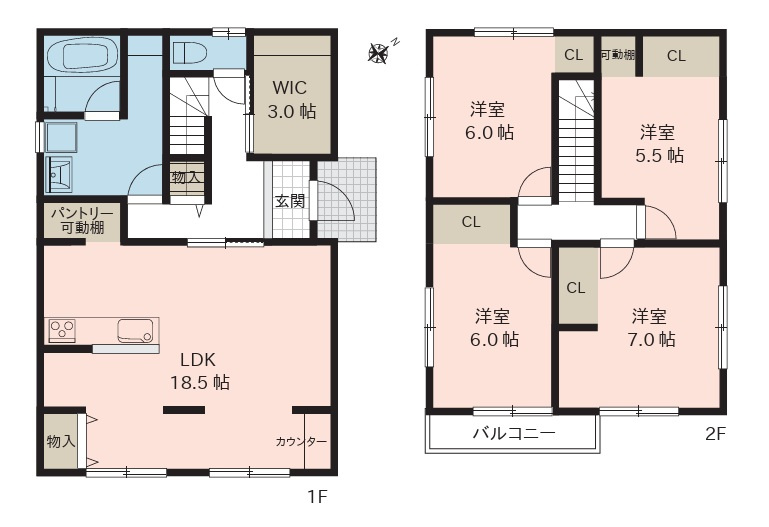 新潟市西区坂井東2丁目の間取り