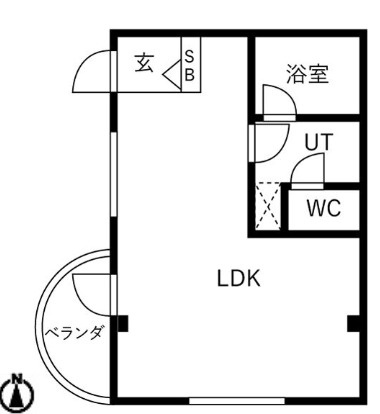 大阪市城東区野江３丁目の店舗事務所の間取り