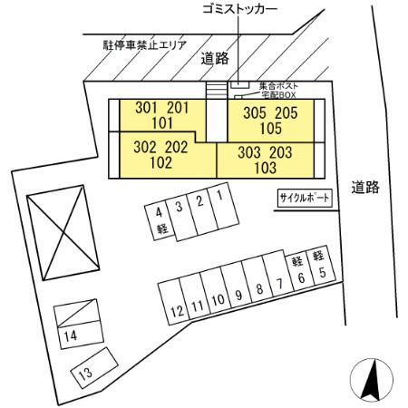 カーサ・ヴェルデ 青葉の区画図