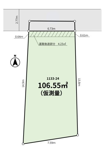 【土地図】 | 世田谷区大原一丁目　建築条件無し　売地