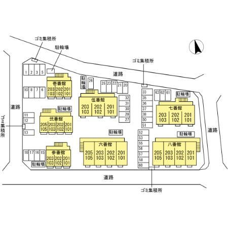 【区画図】 | クレール四季彩の丘弐番館