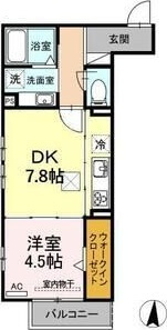 D-Room Sashie(ディールームサシエ)の間取り
