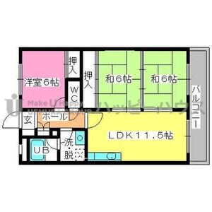 【間取り】 | シティハイツ春日 | 現況優先