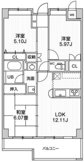 【間取り】 | コスモリード本厚木(コスモリードホンアツギ)