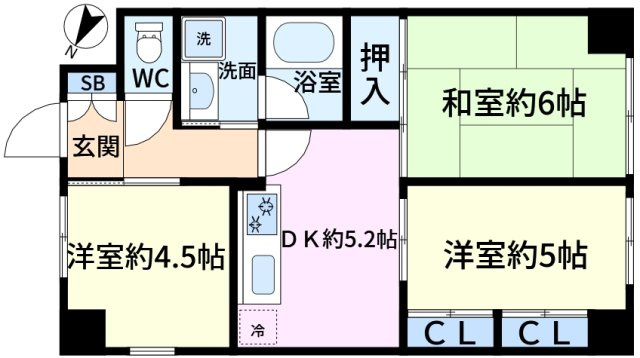 藤和新小岩コープの間取り