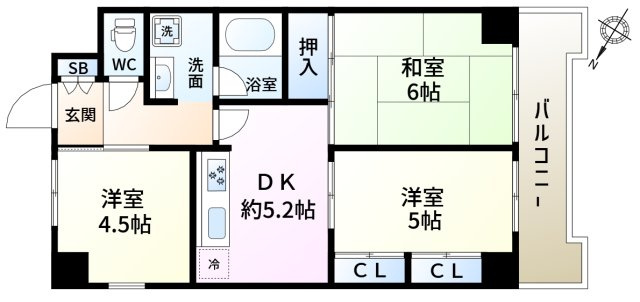 藤和新小岩コープの間取り
