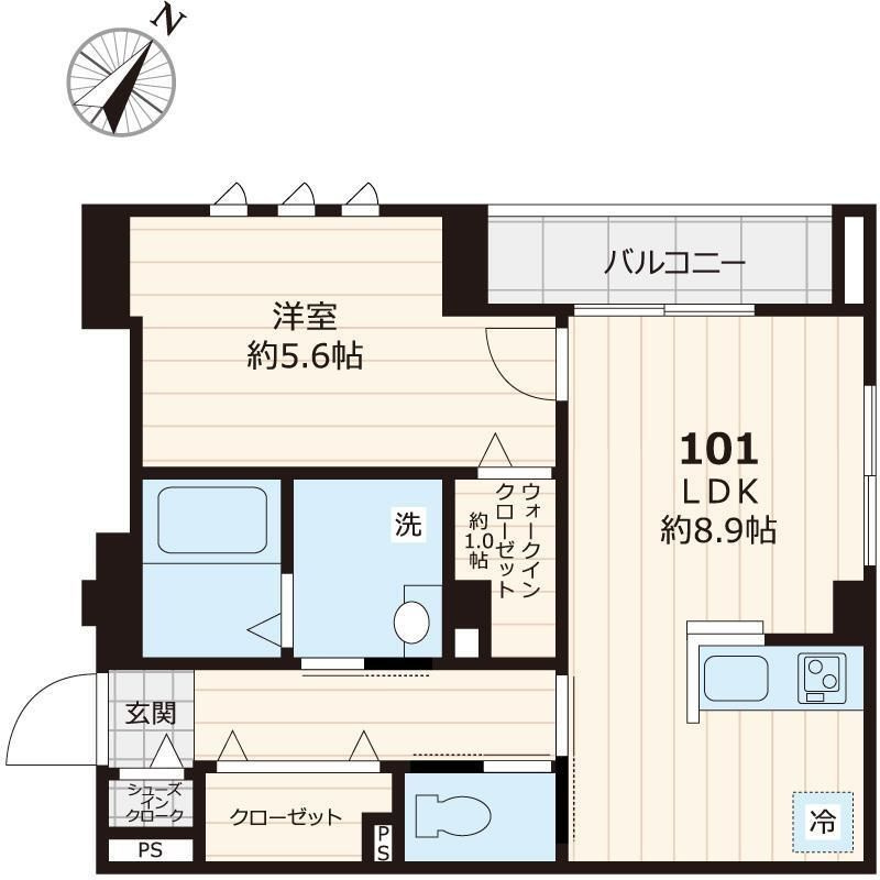 Ｒａｐｐｏｒｔ Ｈ＆Ｓ　ラポールエイチアンドエスの間取り