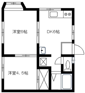 【間取り】 | ハイツ大和田　Ｃ棟