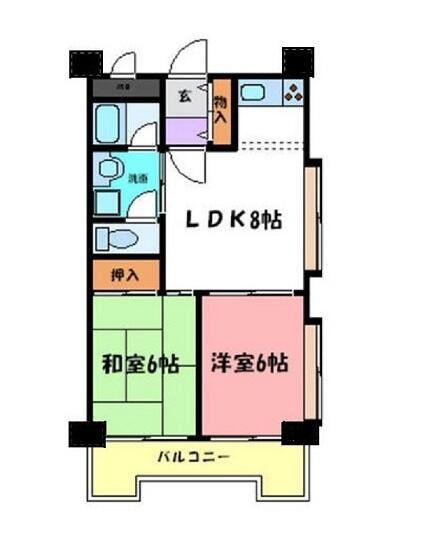 フローラルハイツダイキⅢの間取り