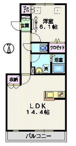 キュロコ千歳船橋の間取り