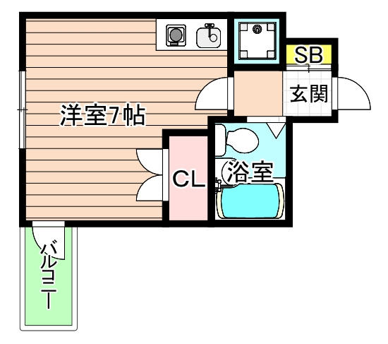 大阪市都島区内代町１丁目の賃貸マンションの間取り