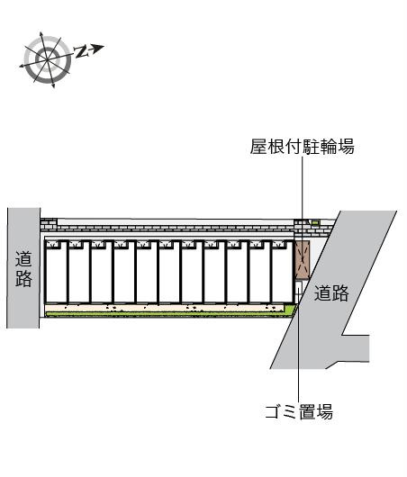 レオネクストヴィラドステラⅤの区画図