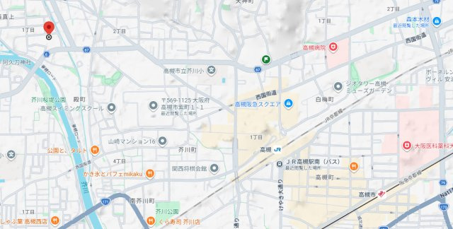 サンウエスト西真上の地図