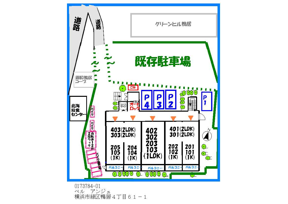 ベル　アンジュの区画図