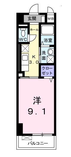 ベル　アンジュの間取り|間取図