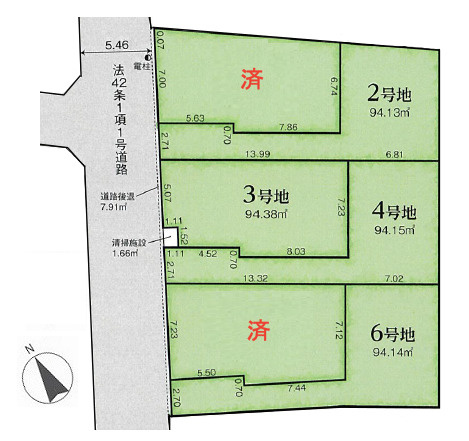 練馬区下石神井2丁目　安心環境×小学校徒歩2分　全6区画の土地図|条件付き売地 全6区画♪+200万円にて条件外し対応可能です♪
