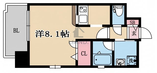 エンクレスト祇園Ⅱ　博多小学校区の間取り|エンクレスト祇園Ⅱ