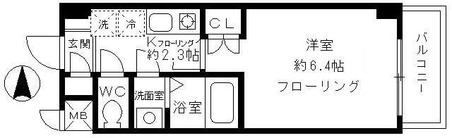 カリスヤマガの間取り