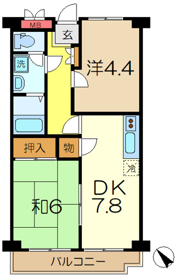 【間取り】 | 第二八千代ビル