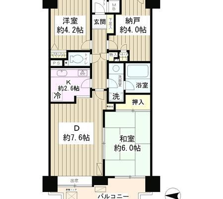 菊川パーク・ホームズの間取り