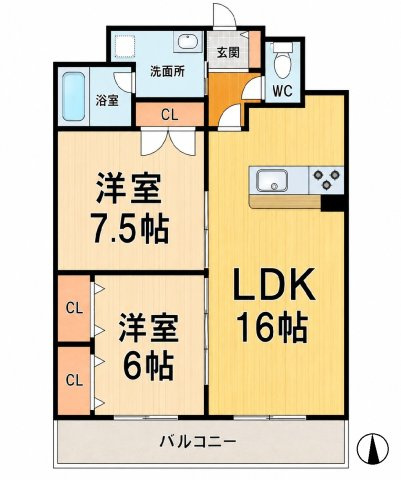 【間取り】 | ゴールドハイツ渡辺