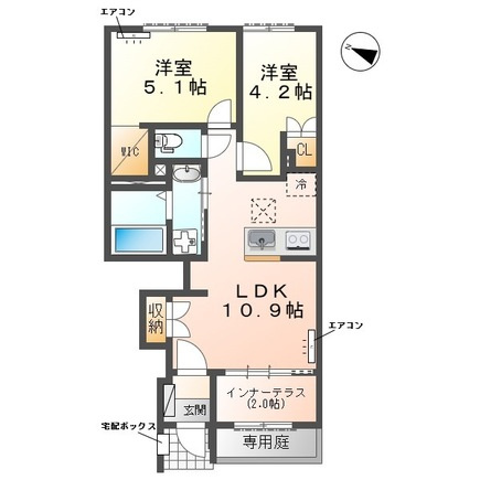 【間取り】 | クレリエール | 間取図