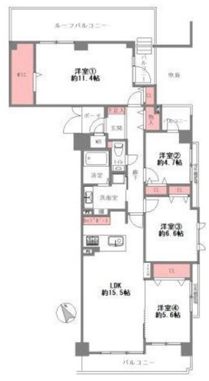 【間取り】 | ファミール甲子園浦風町