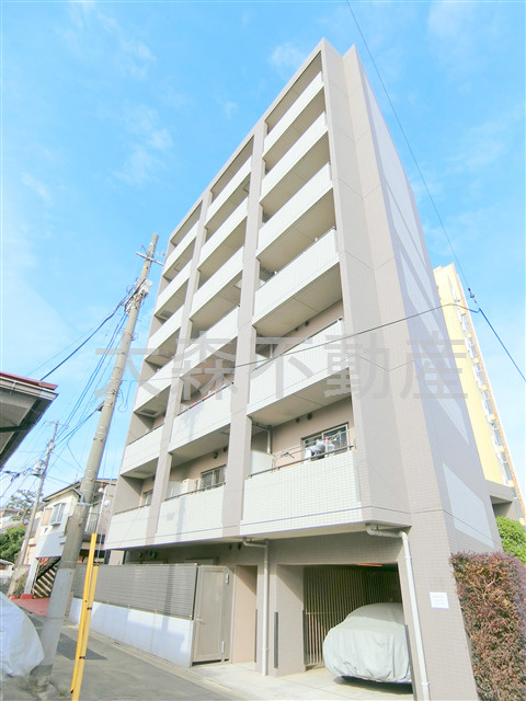 日神デュオステージ大森の外観|2007年10月築　RC鉄筋コンクリート造地上7階建て総戸数27戸の分譲賃貸マンション
東京都大田区南馬込3丁目　JR京浜東北線大森駅徒歩16分