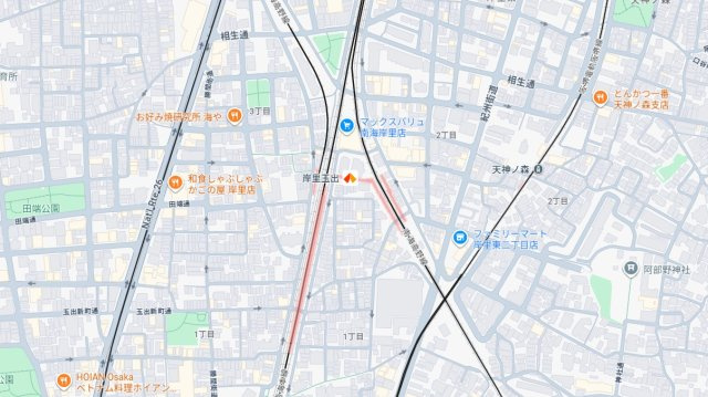 大阪市西成区玉出東　新築一戸建ての地図