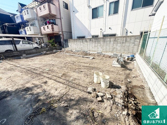 大阪市西成区玉出東　新築一戸建ての外観|現在の進捗状況です！順調に作業進行中、完成が待ち遠しいです！詳細の間取り等、お気軽にお問い合わせください！