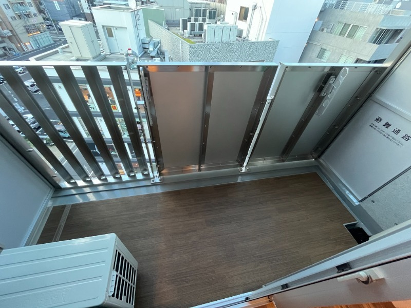 川崎市多摩区登戸の賃貸マンションのバルコニー