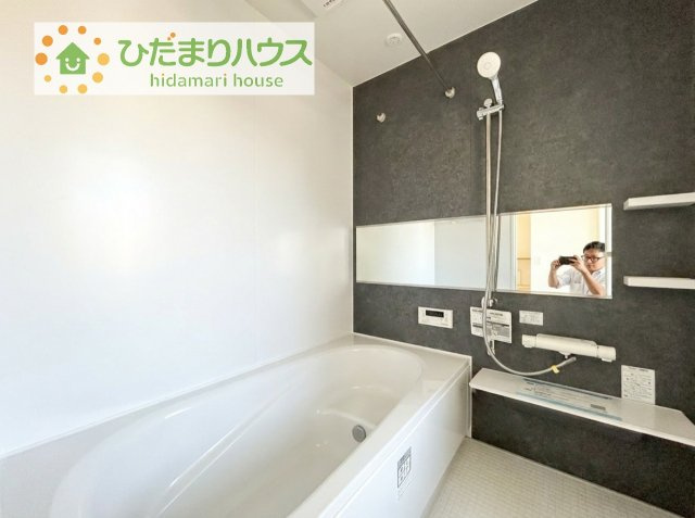 【浴室】 | 土浦市上高津2期　新築戸建　6号棟 | 今日も１日お疲れでした。広いお風呂で疲れを癒してください、、、♡