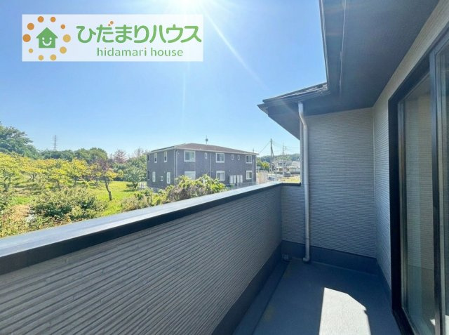 【バルコニー】 | 土浦市上高津2期　新築戸建　6号棟 | あたたかな光が差し込む、南向きのバルコニー(#^^#)