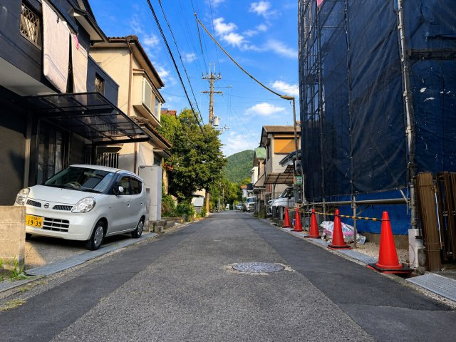 【カエデプラス不動産】野洲市栄町　4期　全1棟の前面道路含む現地写真