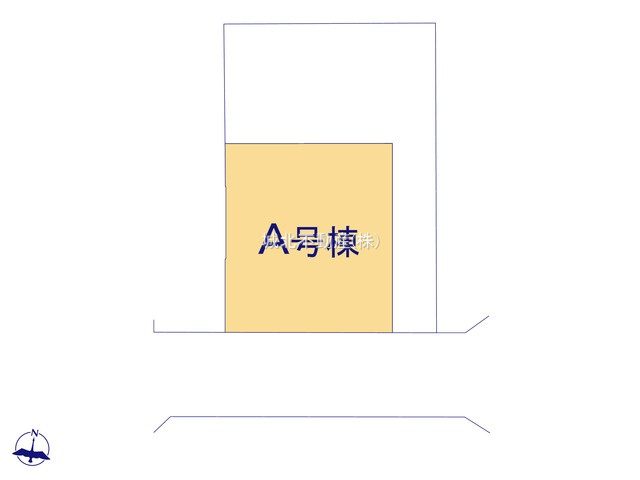 練馬区大泉学園町8丁目 全2棟 A号棟の区画図|土地面積131.73㎡ 南側道路に面しており陽当た良好です
