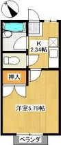 ハイツナカミチの間取り