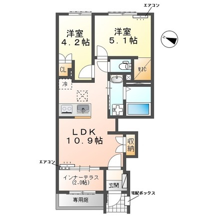 【間取り】 | クレリエール | 間取図