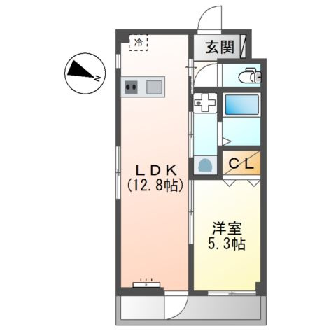 フレンテ鵜の木の間取り