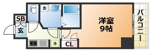S-RESIDENCE神戸磯上通の間取り